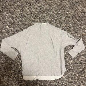 PerfectwhiteTee mock neck sweatshirt medium